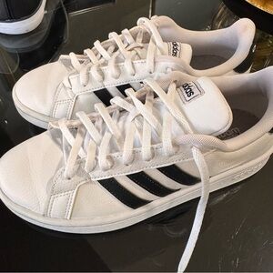 Adidas Men's Classic White and Black Sneakers